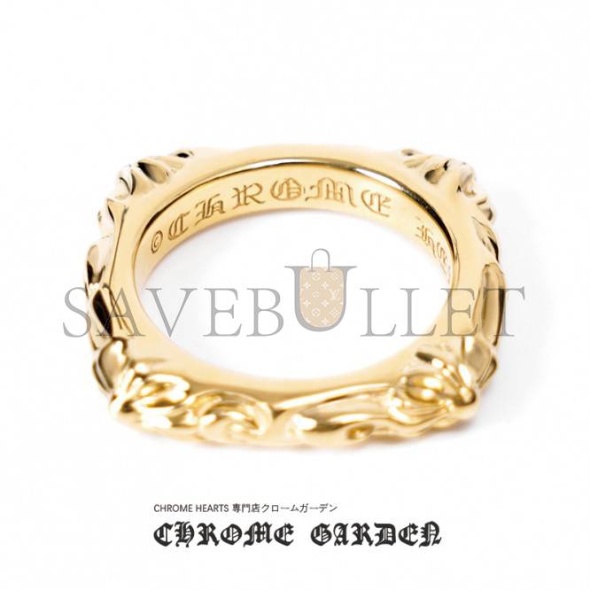 CHROME HEARTS 22K GOLD SBT BAND RING