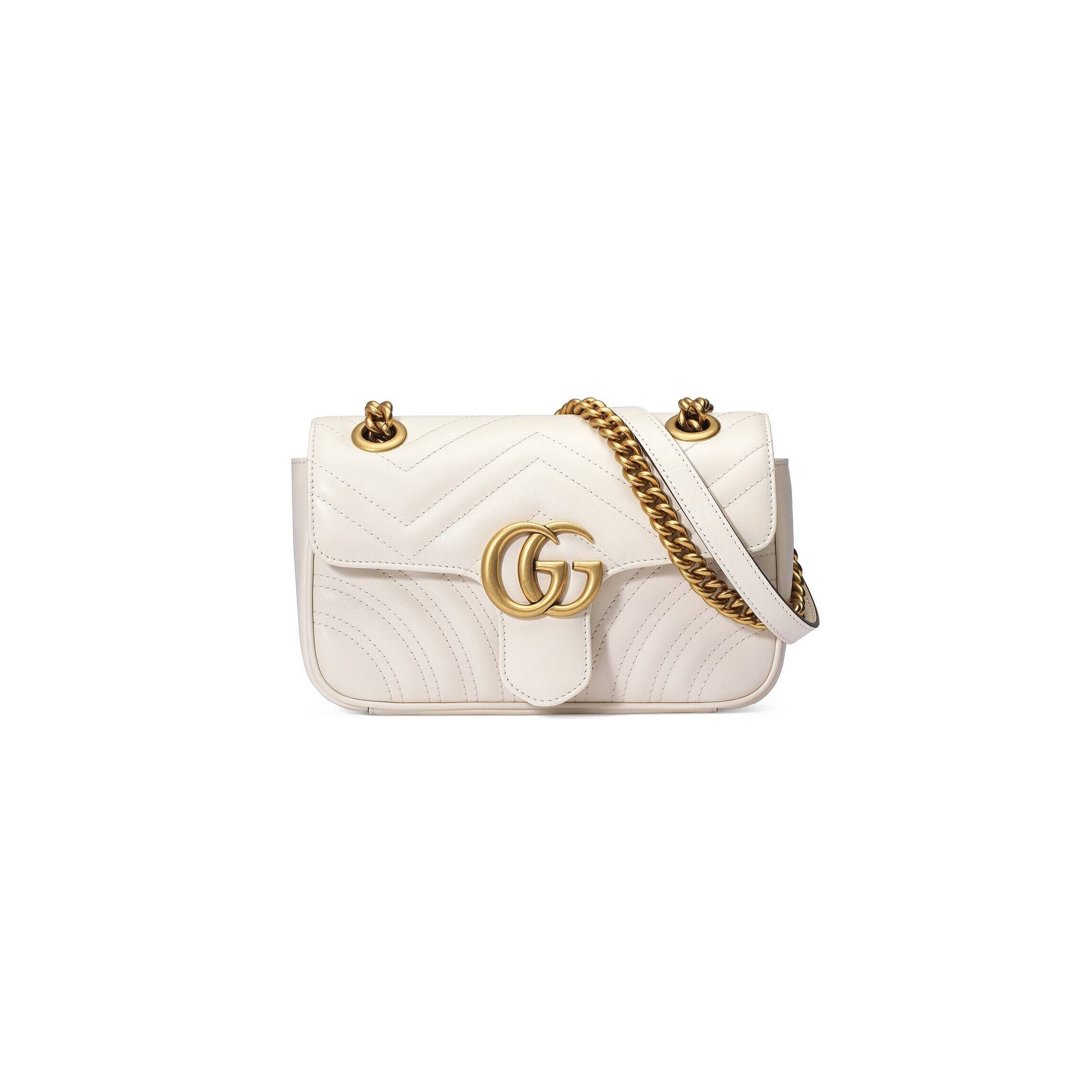 GUCCI GG MARMONT MATELASSÉ MINI BAG 446744  (23*14*6cm)