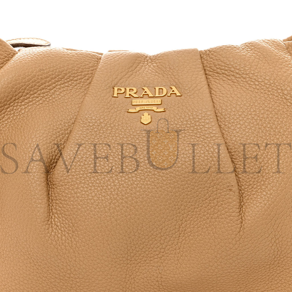 PRADA VITELLO DAINO HOBO SUGHERO (35*23*6cm)