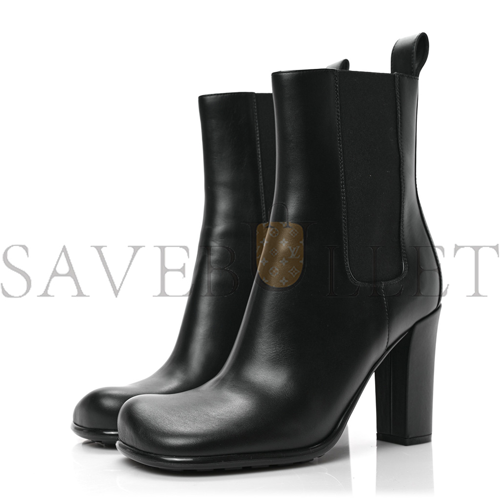 BOTTEGA VENETA CALFSKIN STORM CHELSEA BOOTS 41 BLACK 