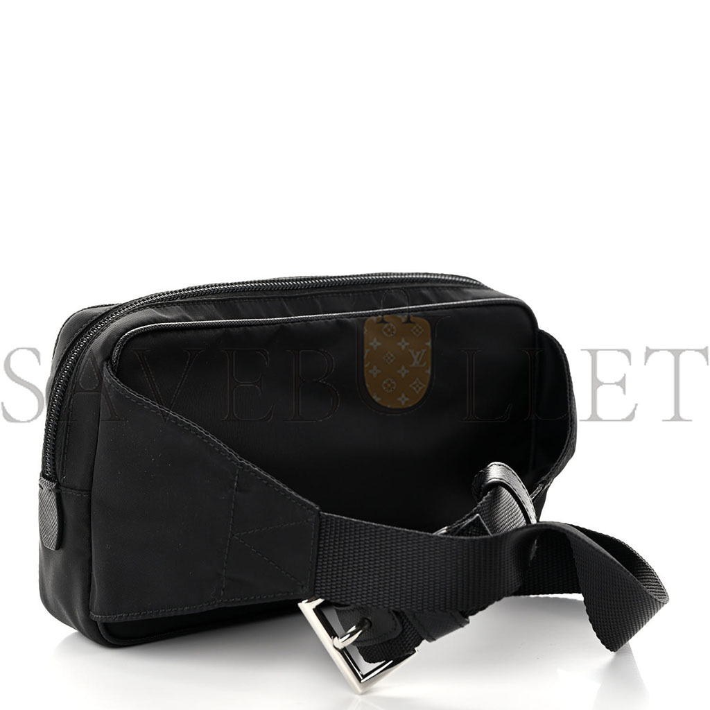 PRADA TESSUTO NYLON BELT BAG BLACK (22*13*5cm)