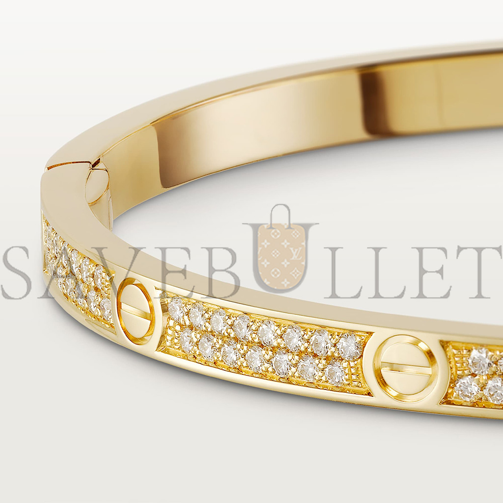 CARTIER  LOVE BRACELET, SMALL MODEL, PAVED N6710617