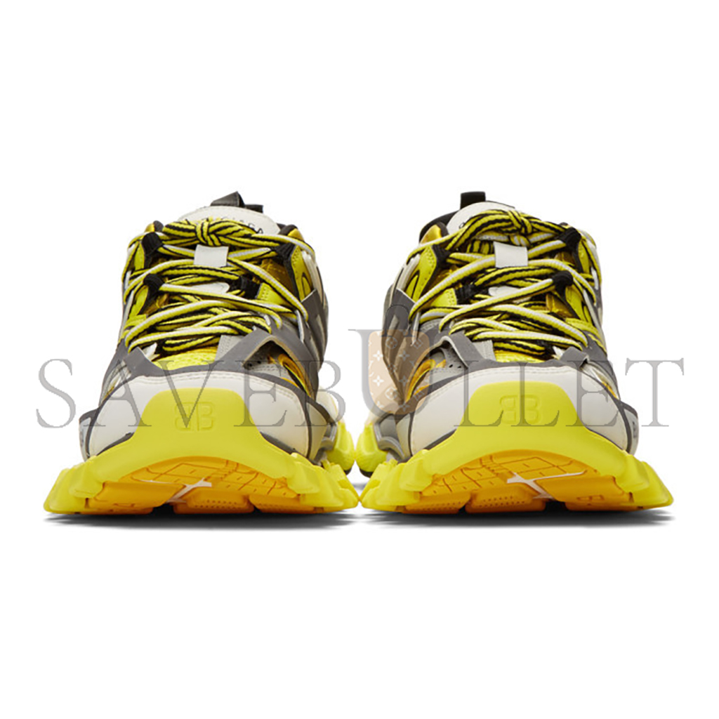 BALENCIAGA YELLOW AND GREY TRACK RUNNER SNEAKERS 542023W1GB17184