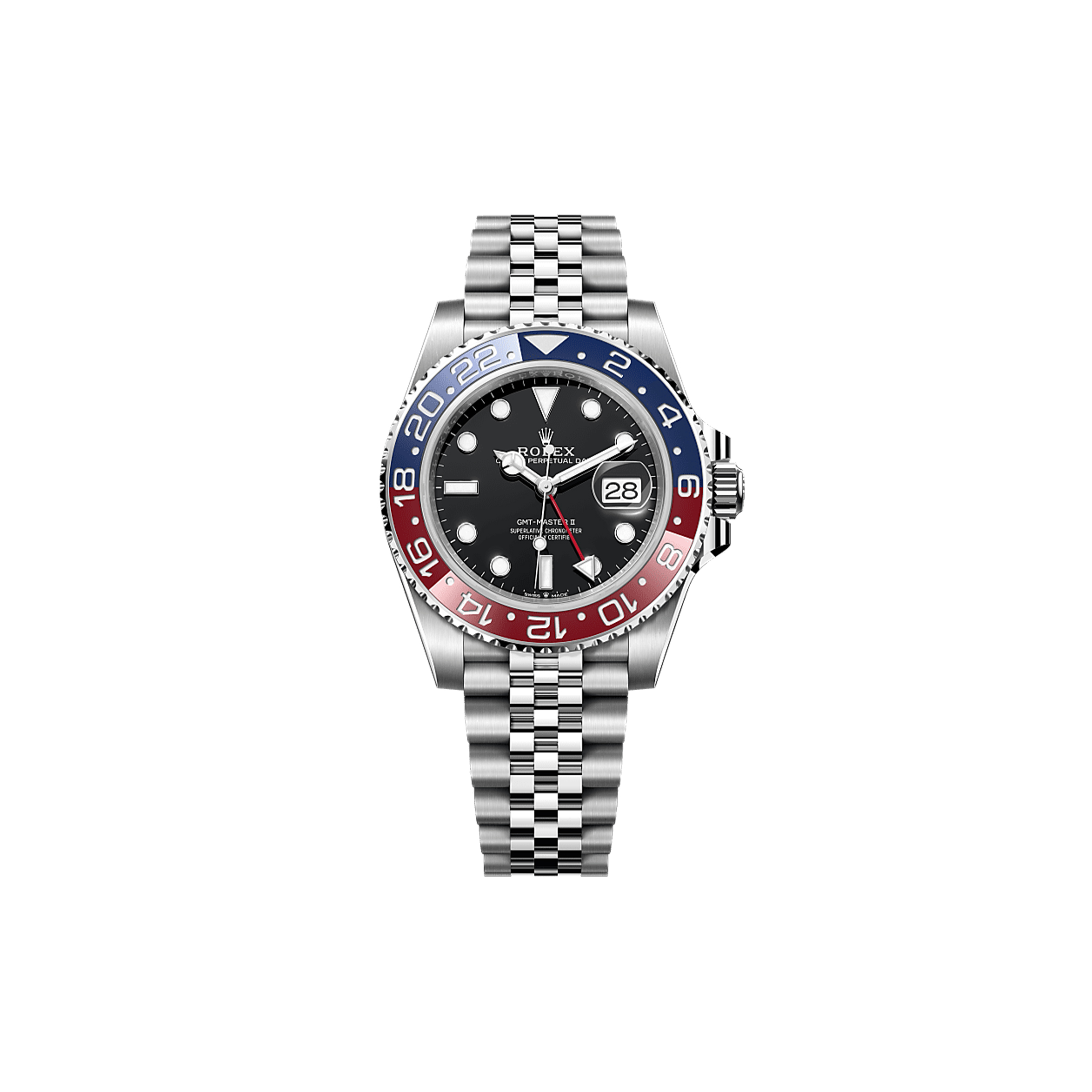 ROLEX GMT-MASTER II OYSTER, 40 MM, OYSTERSTEEL WATCH 126710BLRO