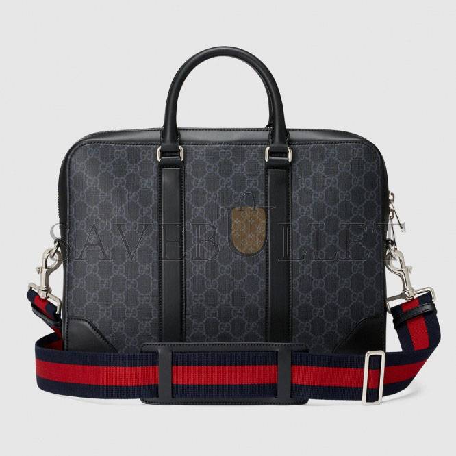 GUCCI GG BLACK BRIEFCASE 474135  (36*28*7cm)