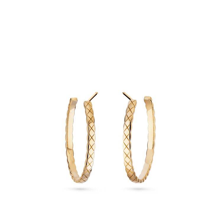 CHANEL COCO CRUSH HOOP EARRINGS - REF. J12092