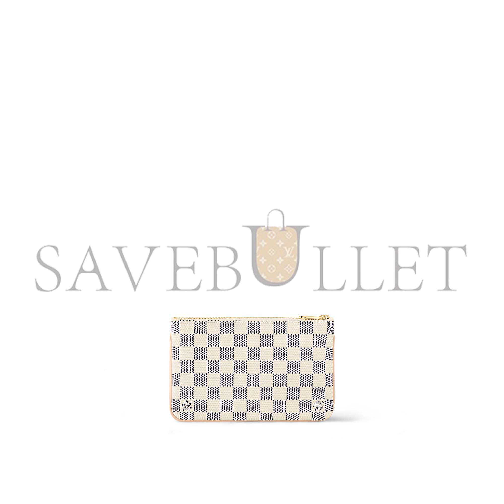 LOUIS VUITTON DOUBLE ZIP POCHETTE N60460 (20*12.5*3cm)