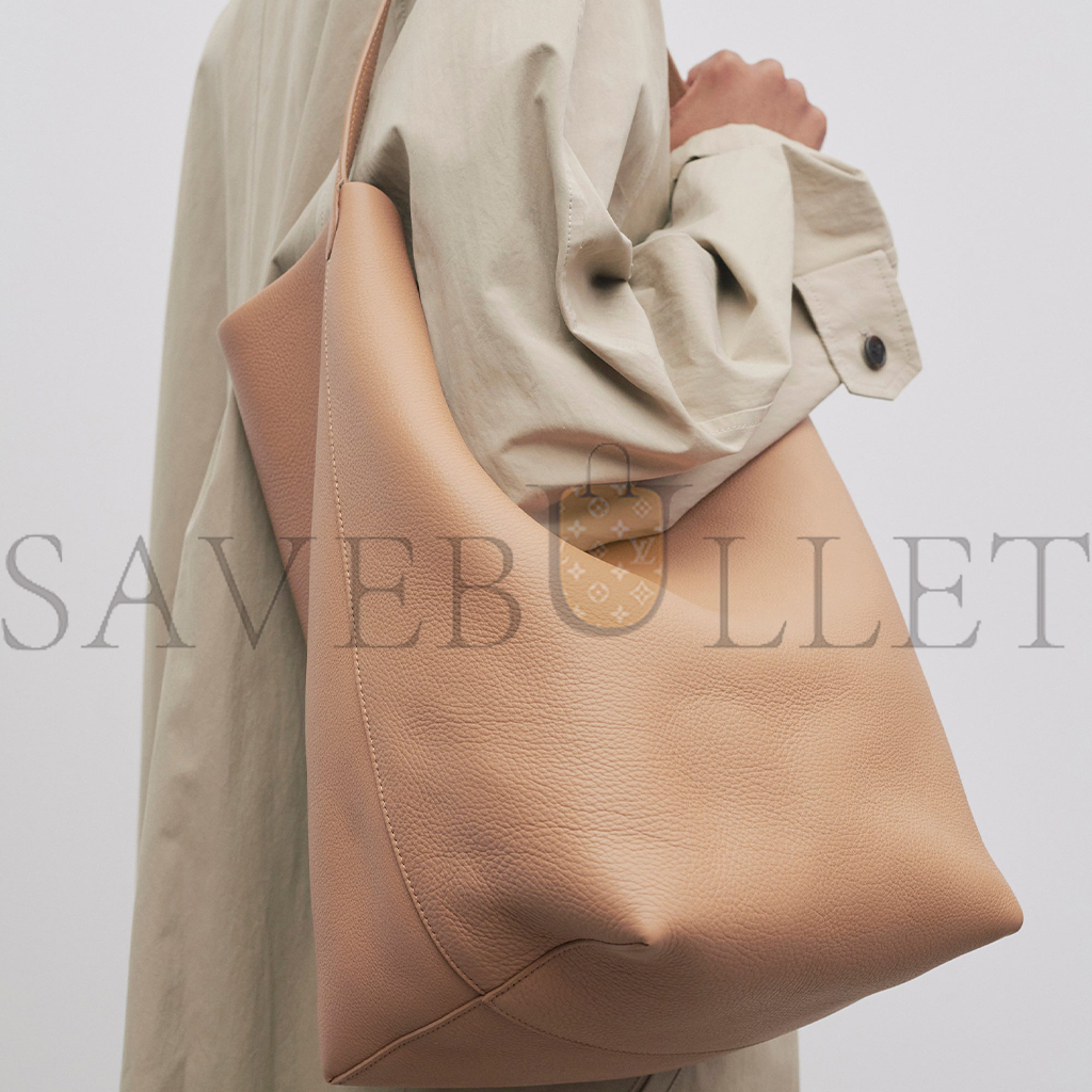 THE ROW LARGE NS PARK TOTE BAG IN LEATHER CINNAMON W1273L129CMON (43*38*20cm)