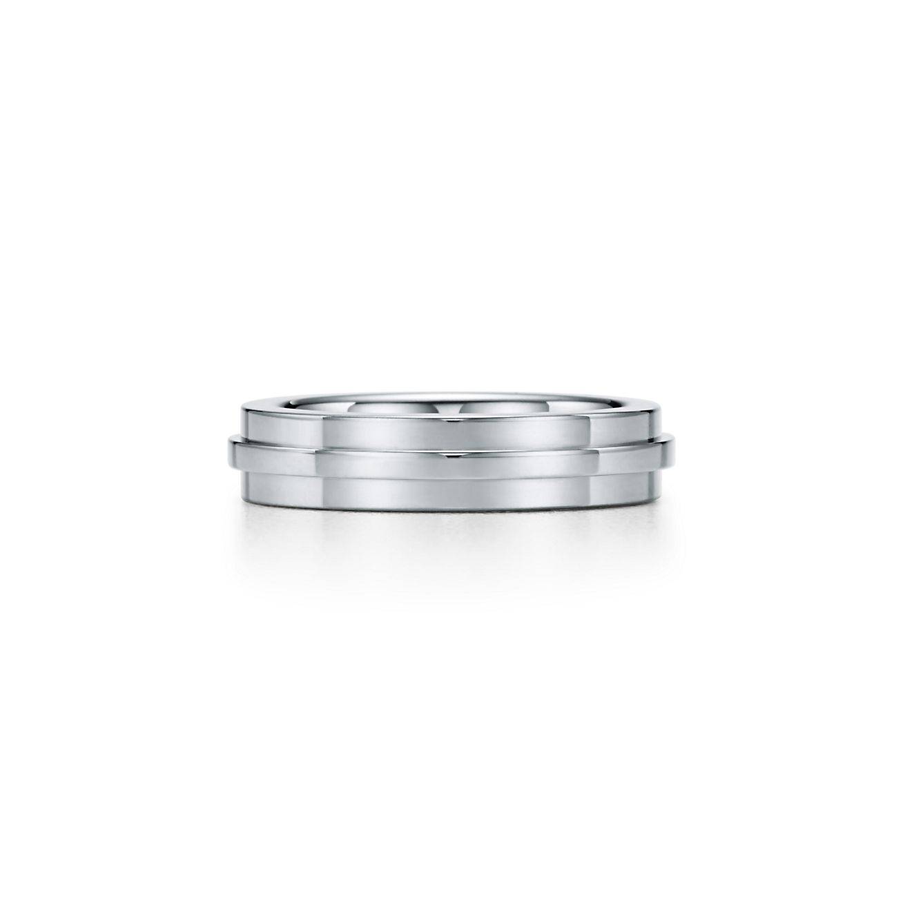 Tiffany T Narrow Ring in 18k White Gold