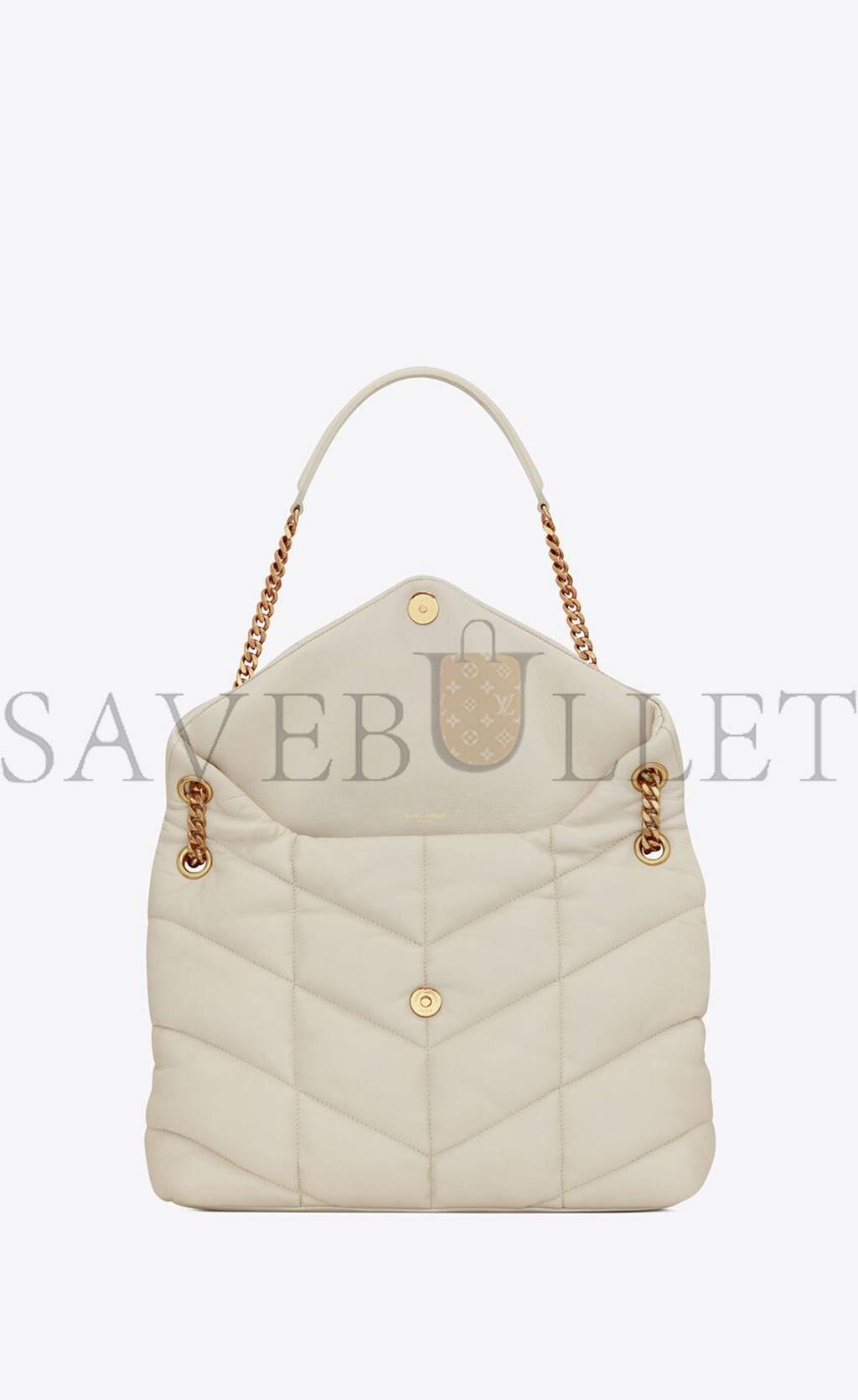 YSL PUFFER MEDIUM CHAIN BAG IN QUILTED LAMBSKIN 5774751EL079207 (35*23*13.5cm)