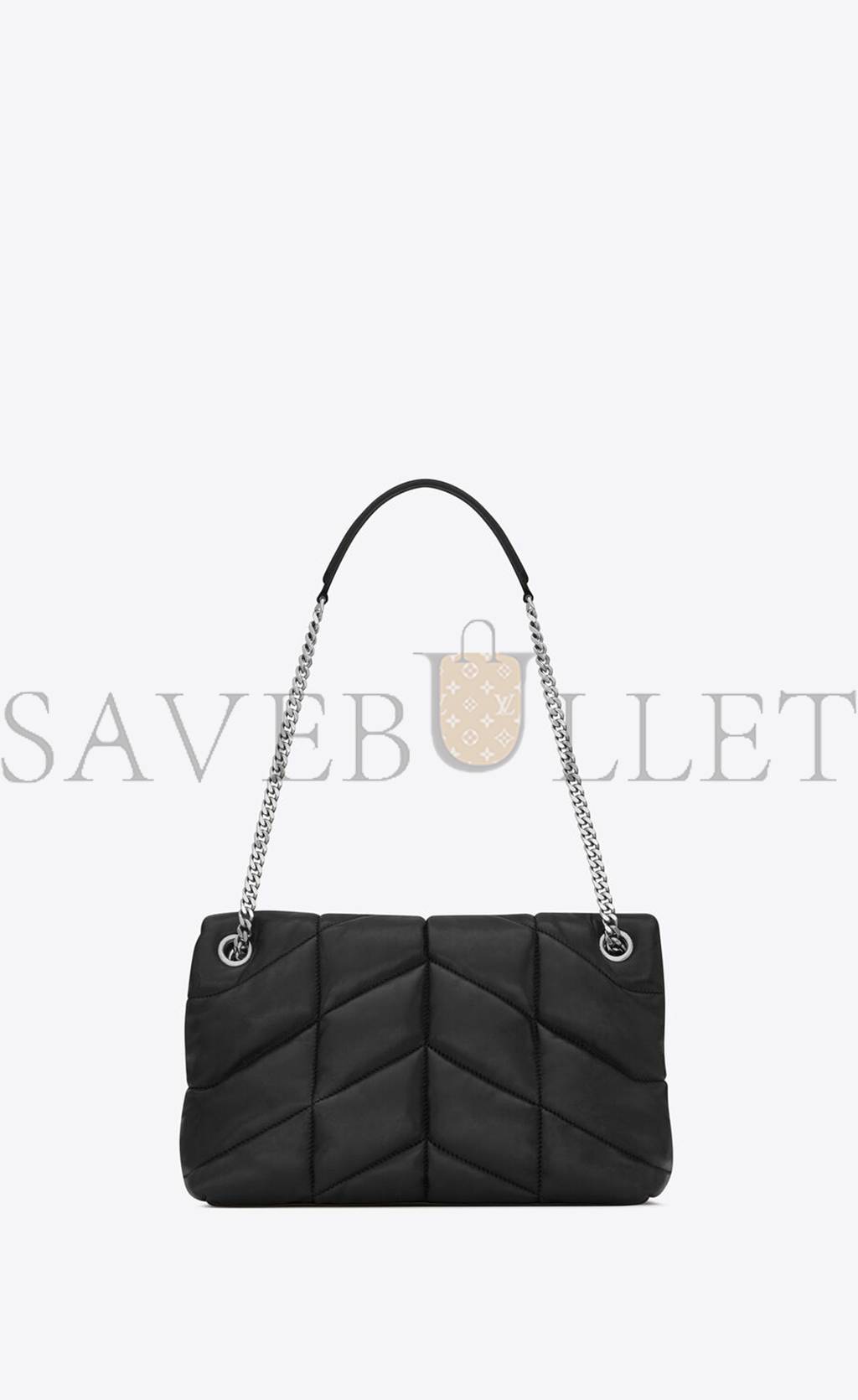 YSL PUFFER SMALL CHAIN BAG IN QUILTED LAMBSKIN 5774761EL001000 (29*17*11cm)