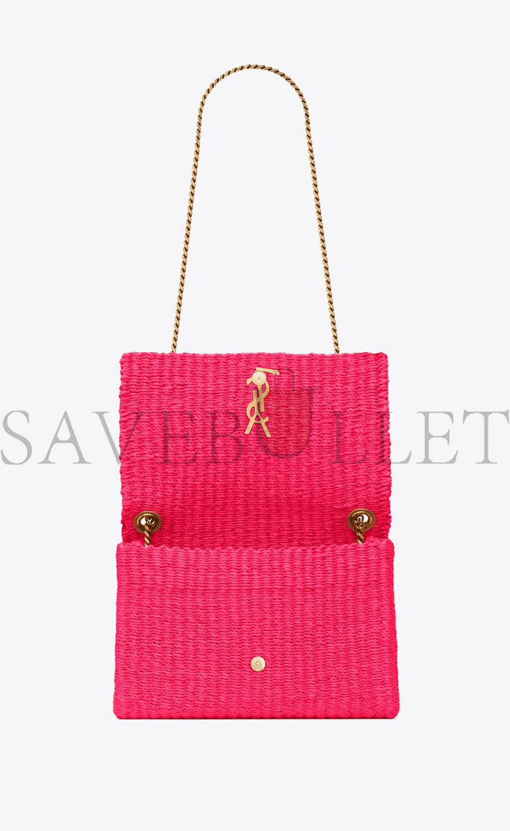 YSL KATE MEDIUM SUPPLE CHAIN BAG IN RAFFIA 580065FABK35688 (28.5*20*6cm)