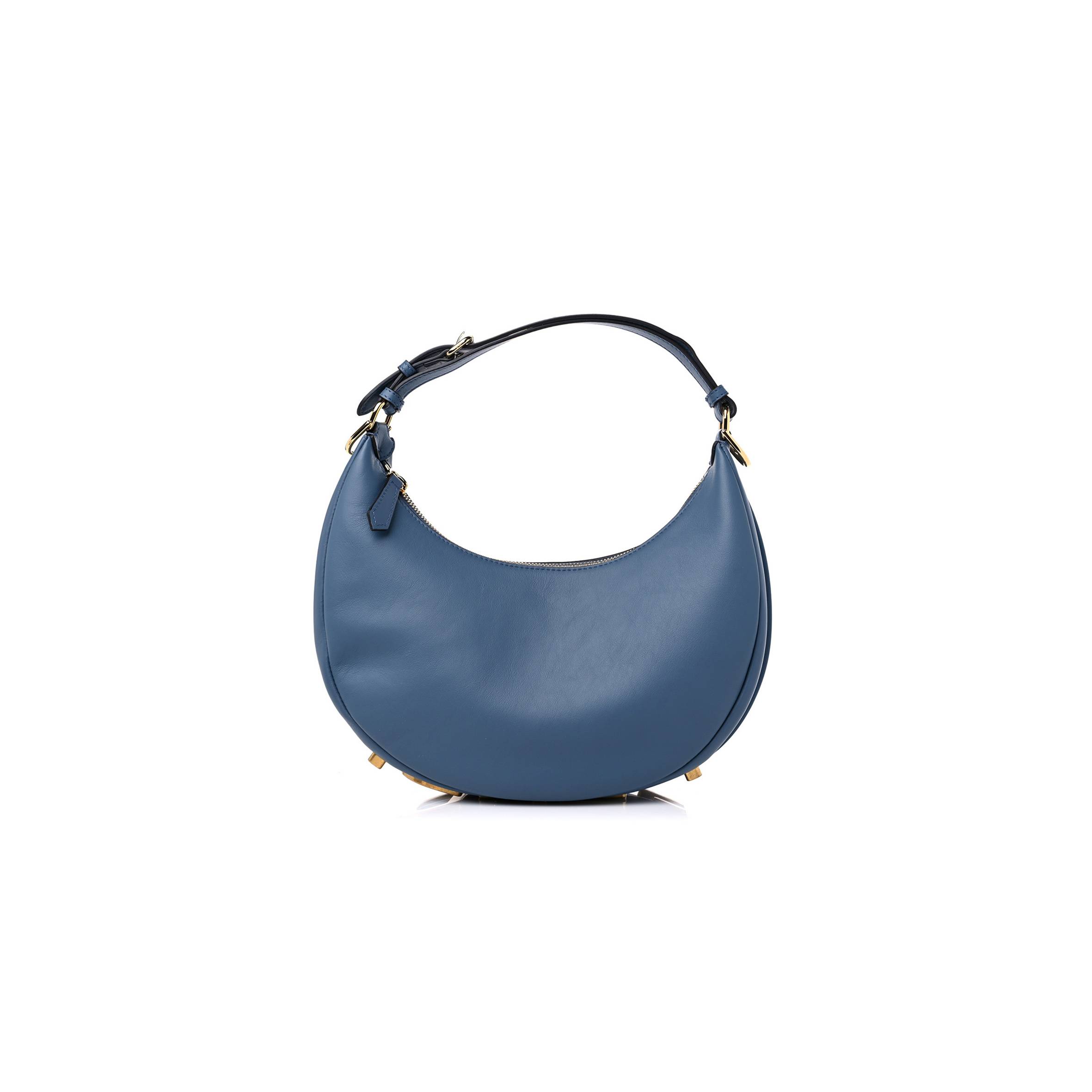 FENDI VITELLO GRACE MATTE SMALL FENDIGRAPHY HOBO BAG MIRTO (22*17*9cm)